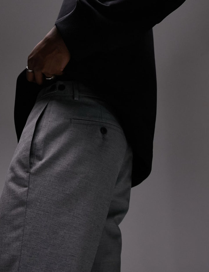Pantaloni Topman, gri