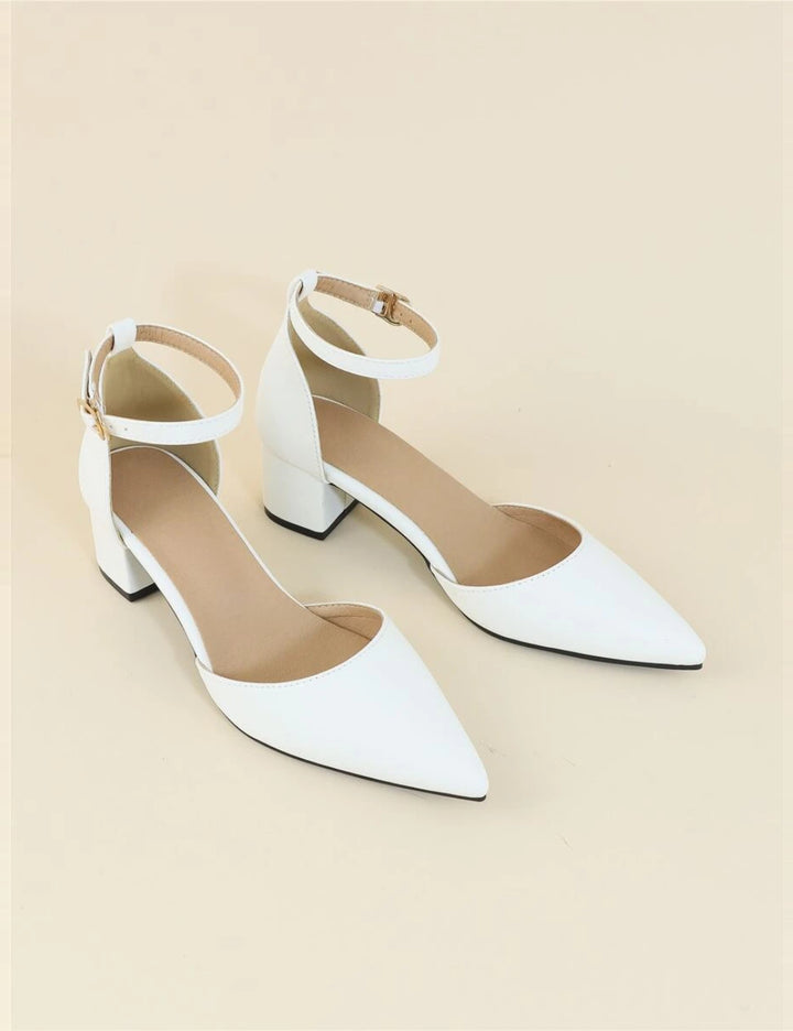 Pantofi cu toc Shein, alb