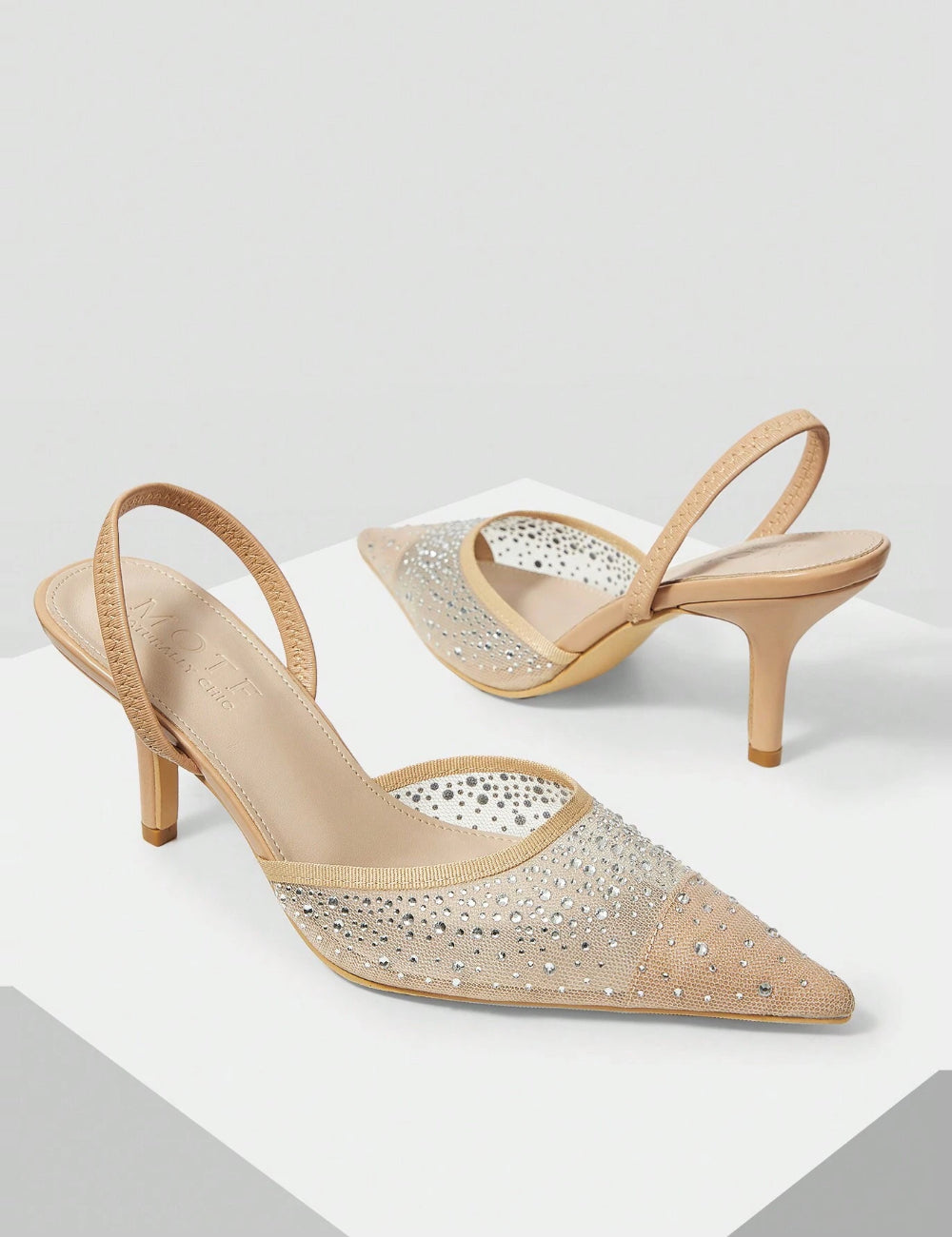 Pantofi cu toc Shein, bej