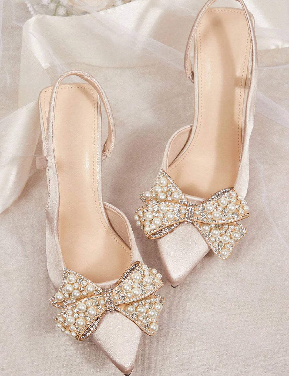 Pantofi cu toc Shein, bej