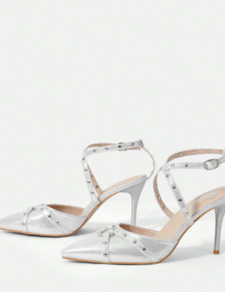 Pantofi cu toc SHEIN, gri