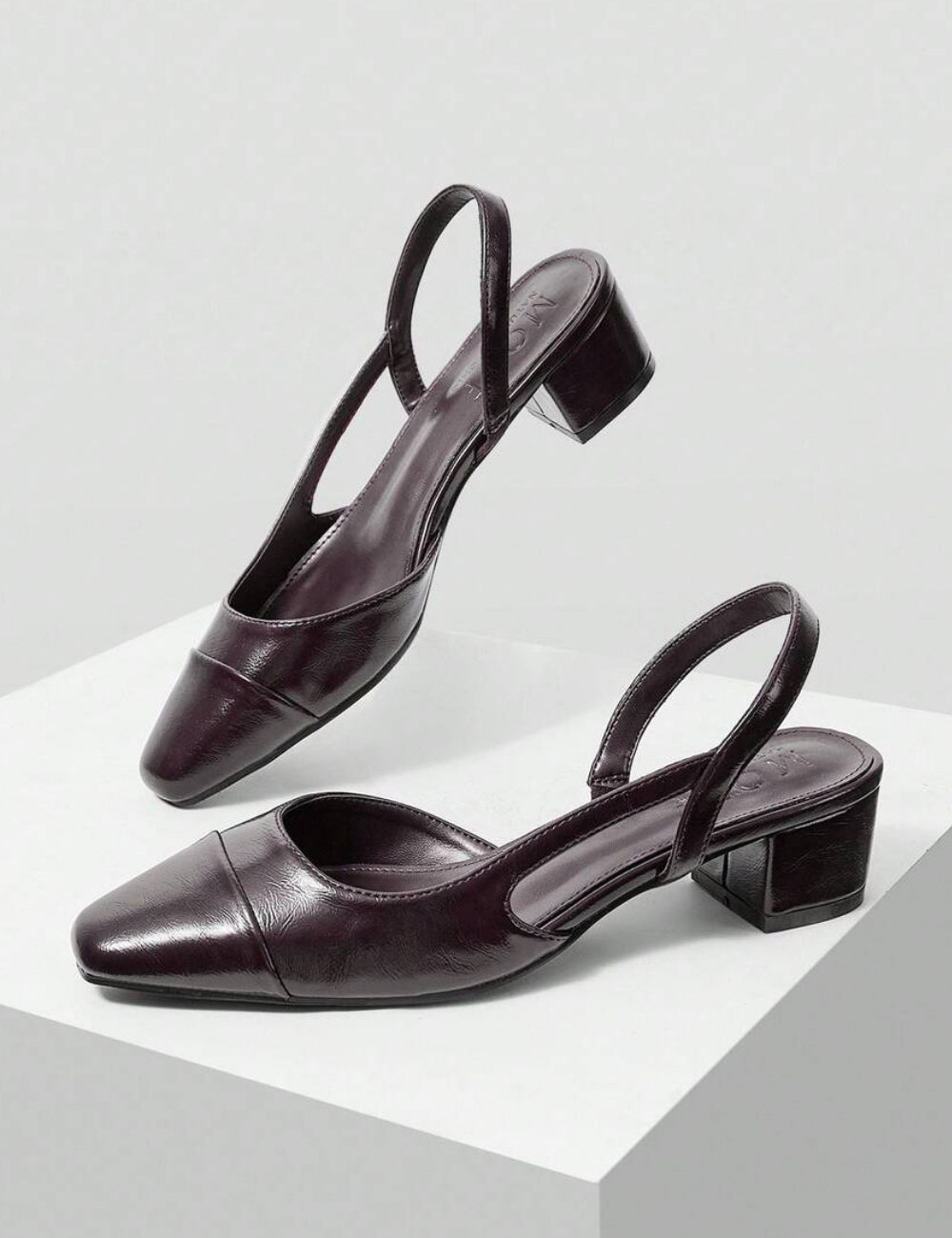 Pantofi cu toc Shein, maro