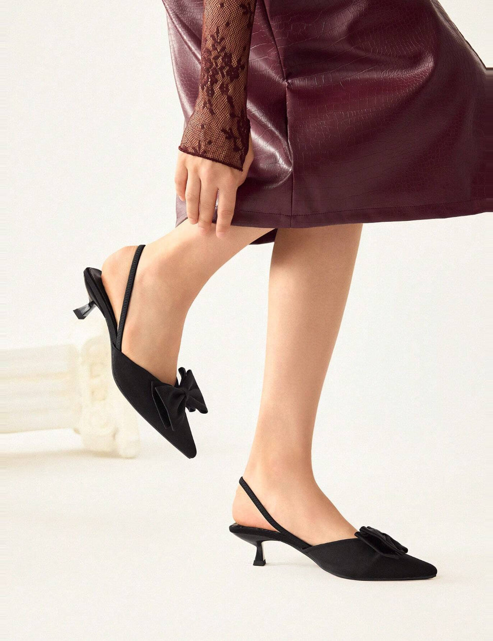 Pantofi cu toc Shein, negru