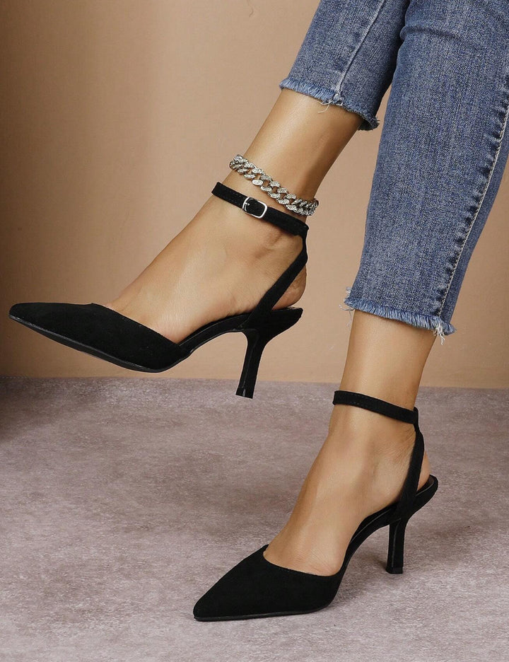 Pantofi cu toc Shein, negru