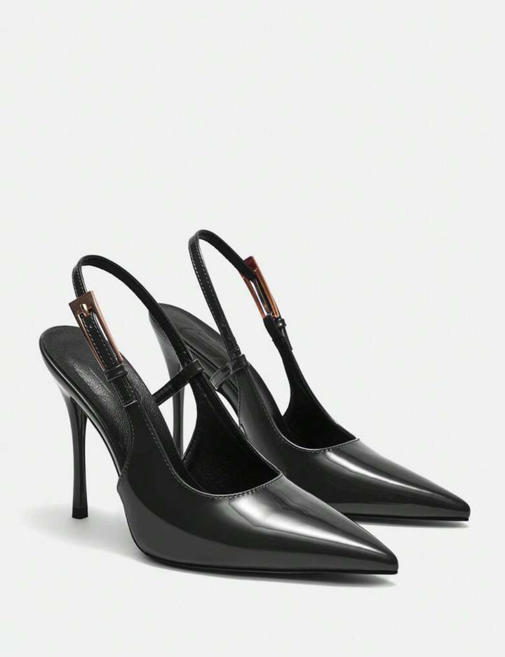 Pantofi cu toc Shein, negru