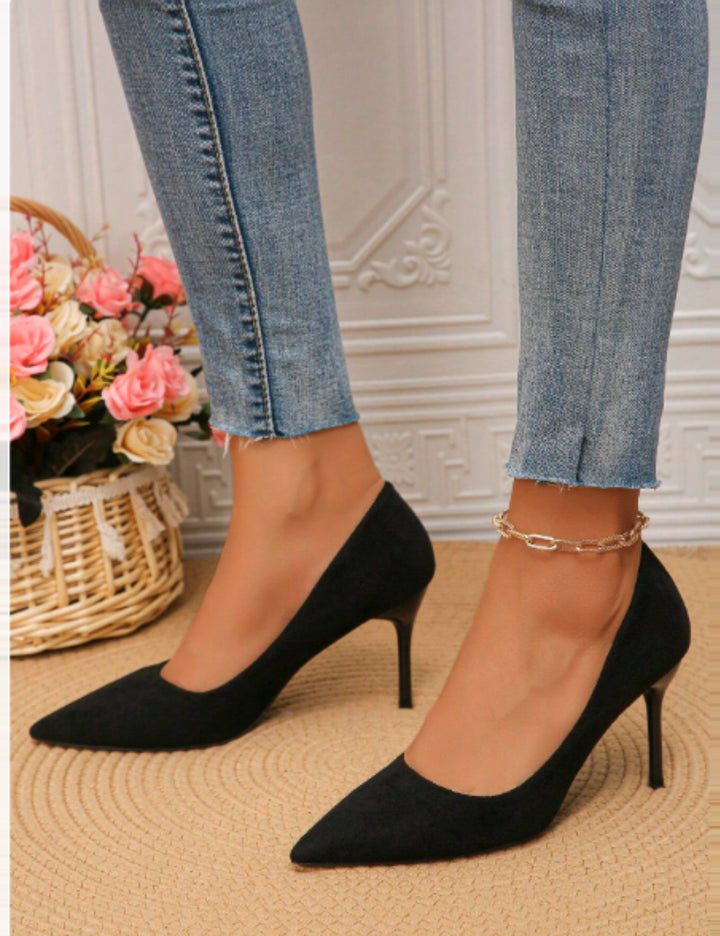 Pantofi cu toc SHEIN, negru