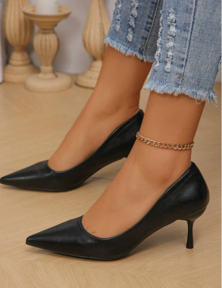 Pantofi cu toc Shein, negru