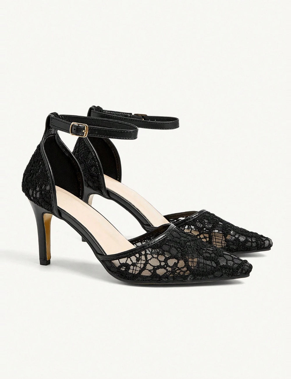 Pantofi cu toc Shein CUCCOO, negru