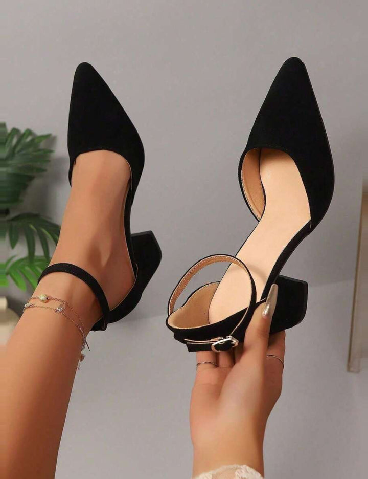 Pantofi cu toc SHEIN, negru