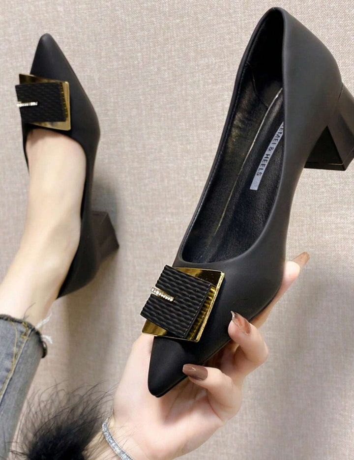 Pantofi cu toc Shein, negru