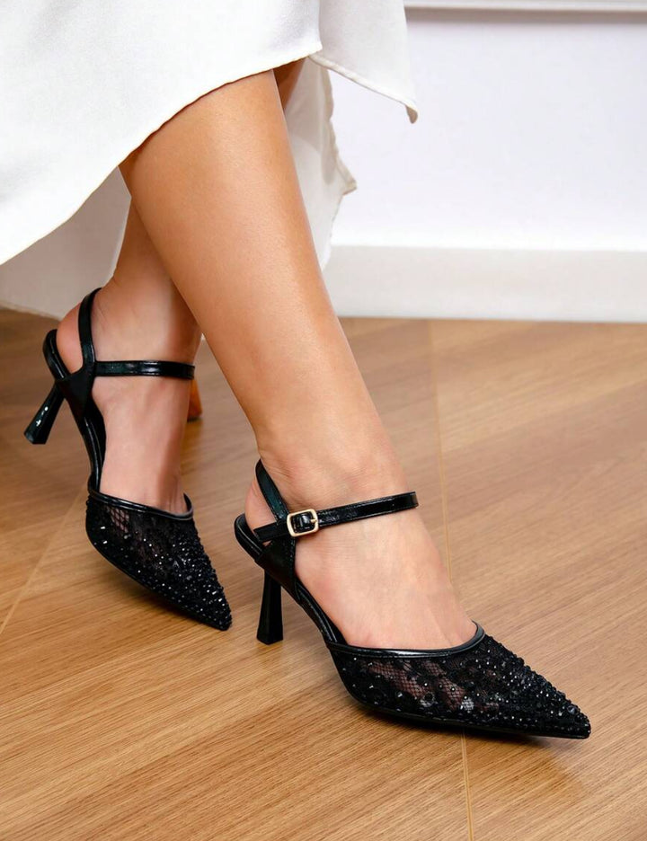 Pantofi cu toc Shein, negru