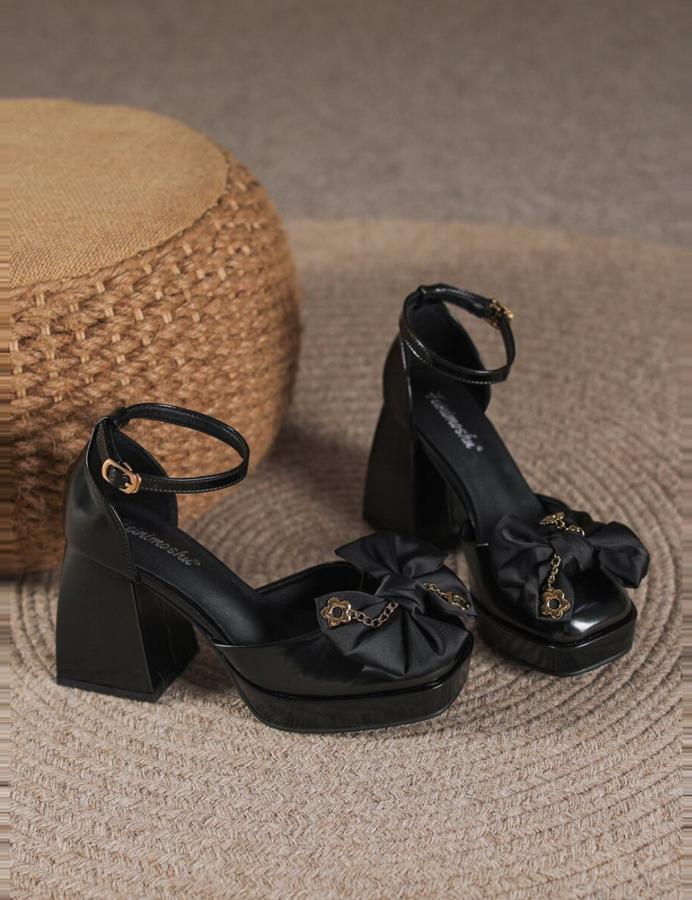Pantofi cu toc Shein, negru
