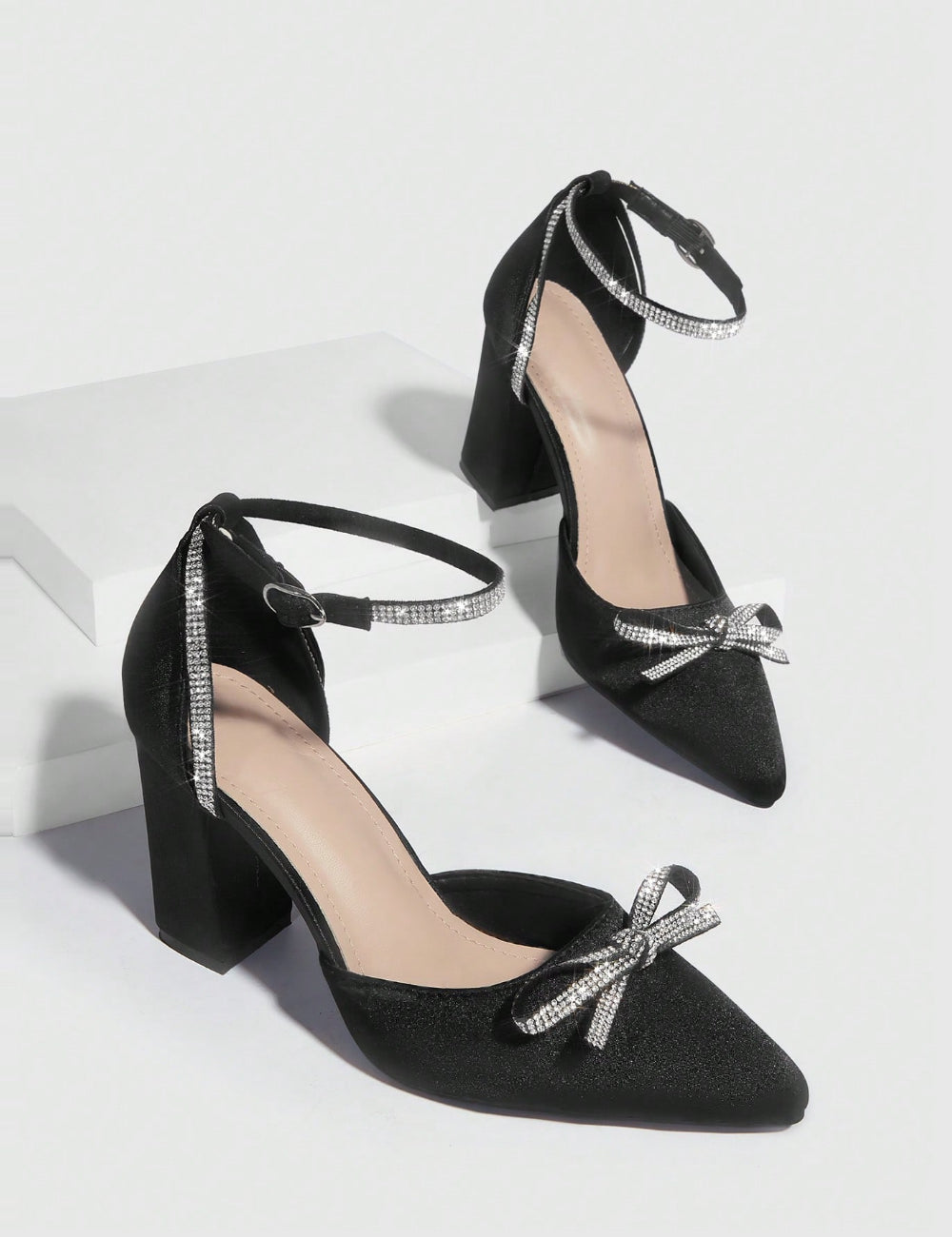 Pantofi cu toc Shein, negru