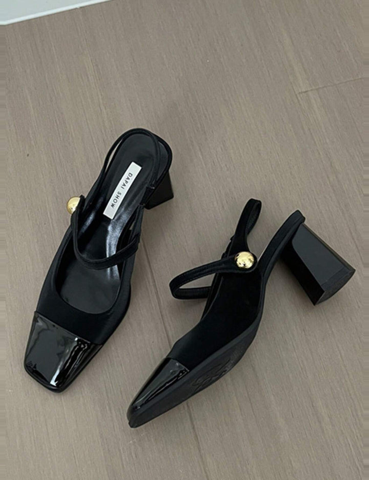 Pantofi cu toc SHEIN, negru
