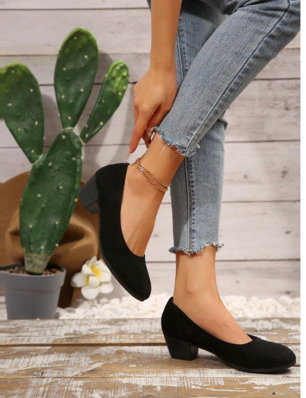 Pantofi Shein, negru