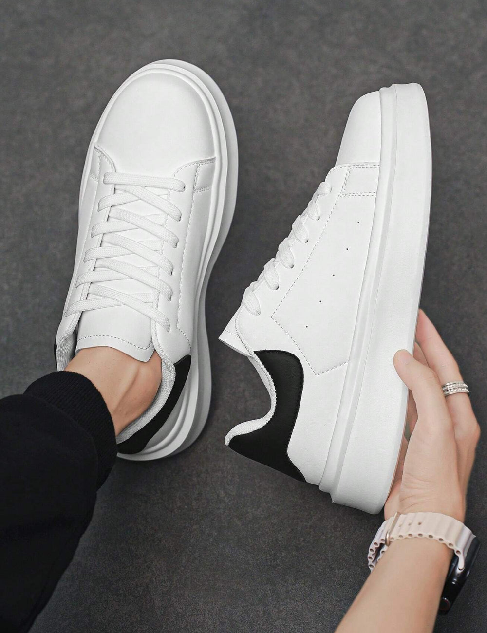 Pantofi Sport Shein, alb