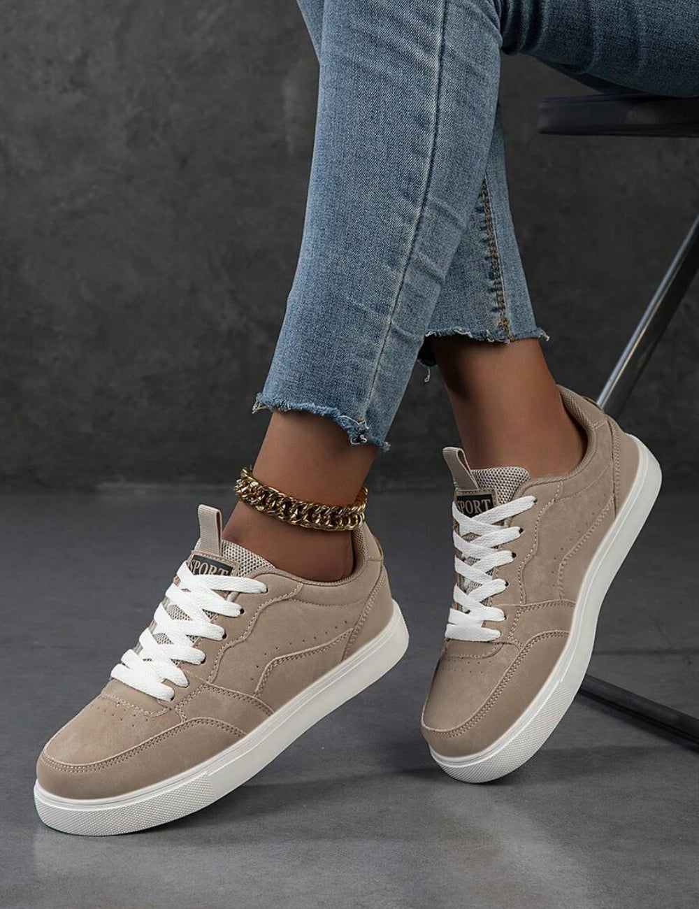Pantofi Sport Shein, bej
