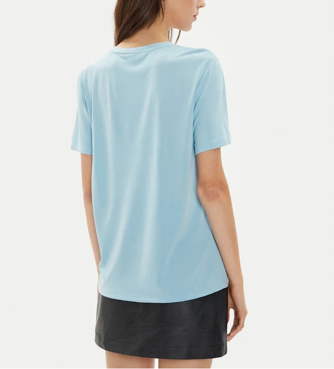 Tricou PIECES, albastru