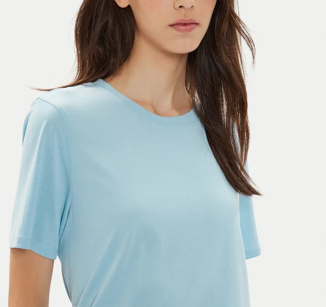 Tricou PIECES, albastru