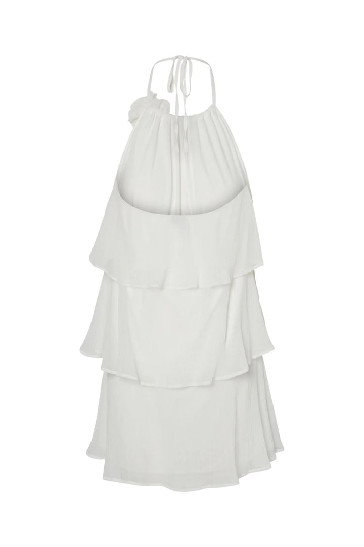 Rochie mini PIECES, alb