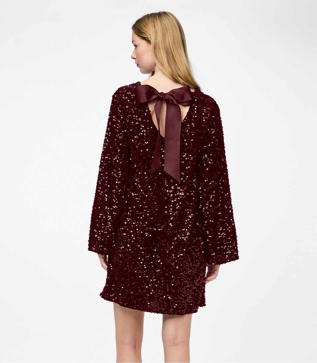 Rochie mini PIECES, vișiniu