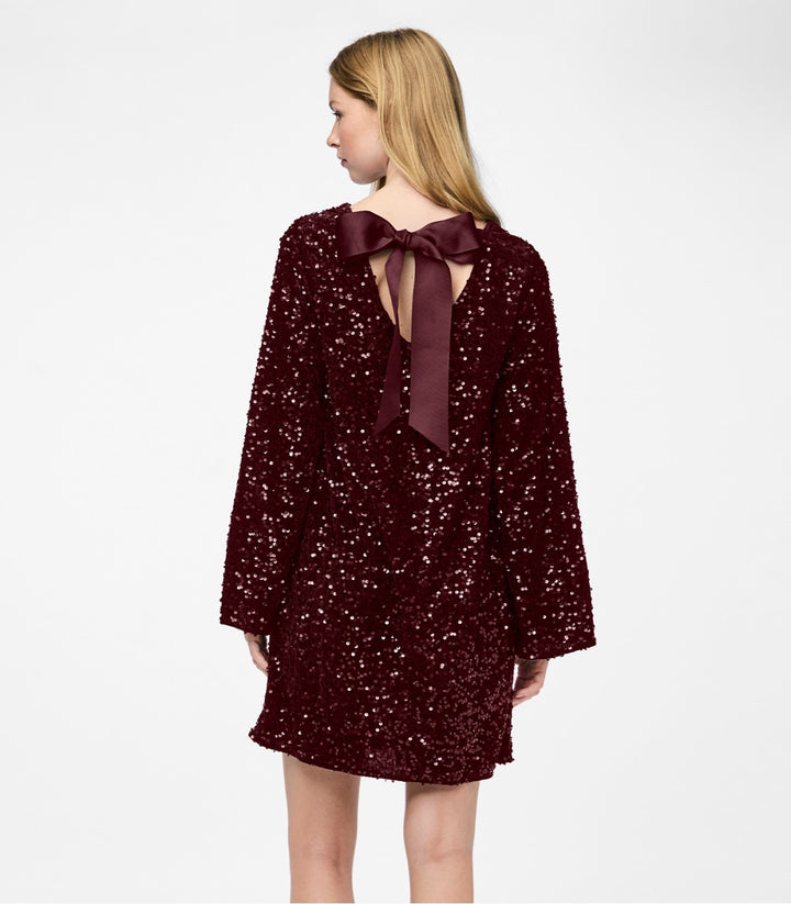 Rochie mini PIECES, vișiniu