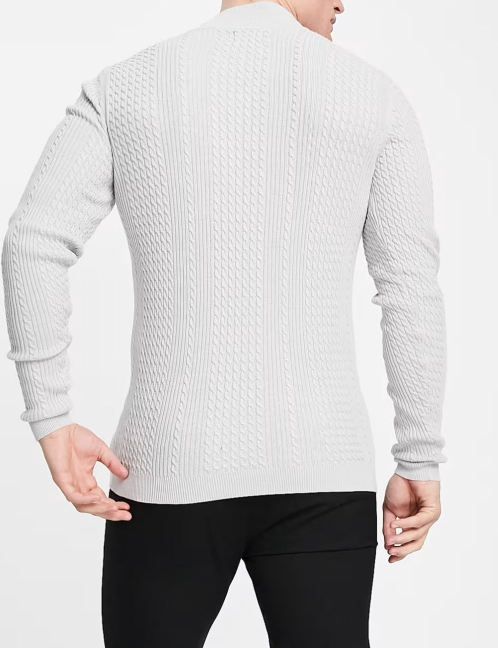 Pulover ASOS, gri