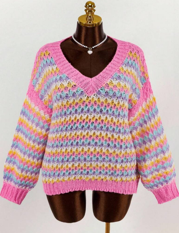 Pulover Shein Curve+, mix culori