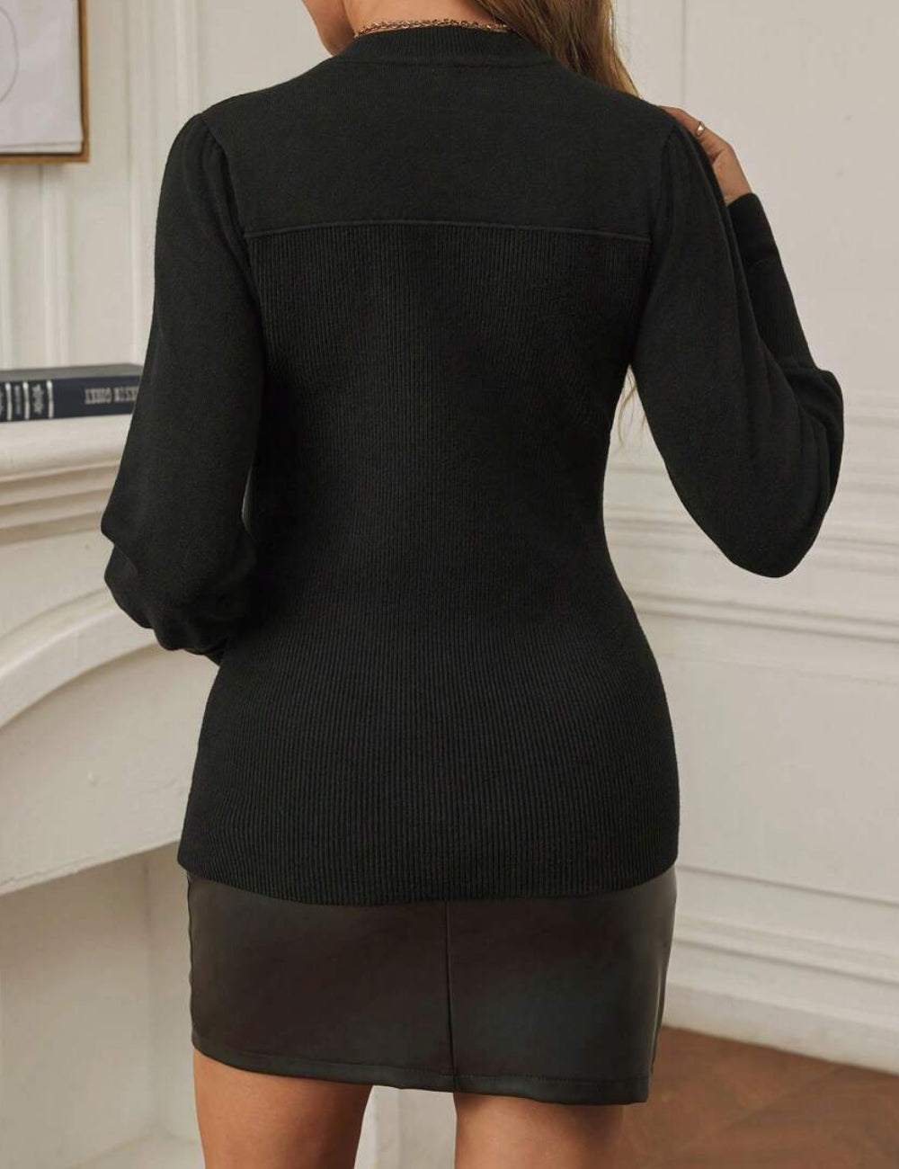 Shein pulóver, fekete