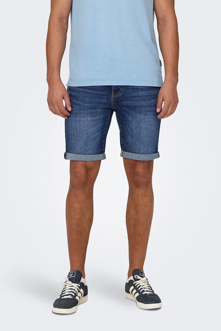 Pantaloni scurți Only&Sons, albastru