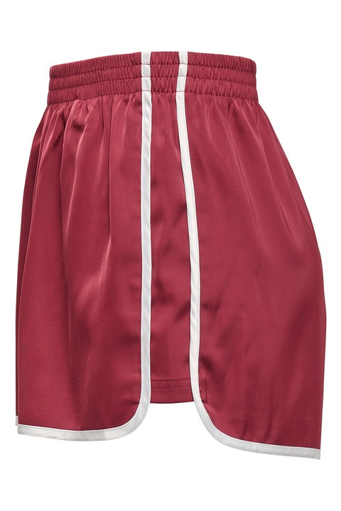 Pantaloni scurți ONLY, vișiniu
