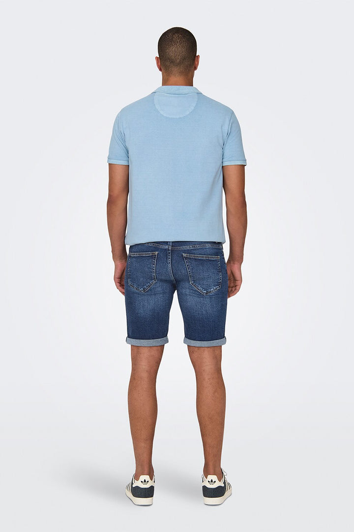Pantaloni scurți Only&Sons, albastru