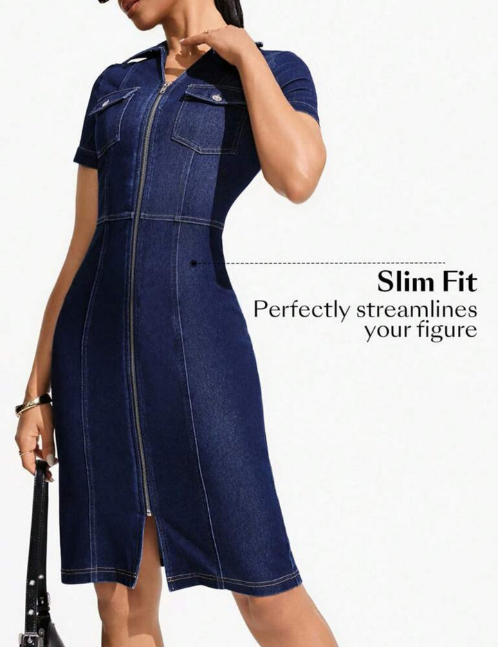 Shein kék farmerruha