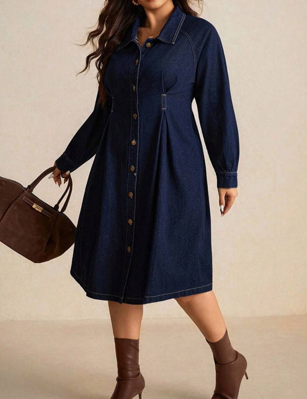 Rochie de blugi Shein Curve+, albastru