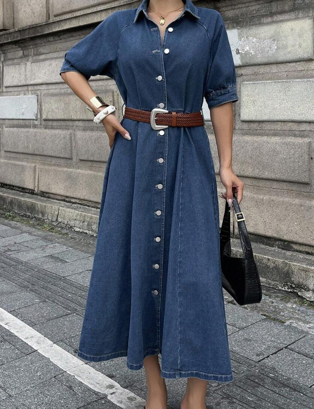 Rochie de blugi Shein DAZY, albastru