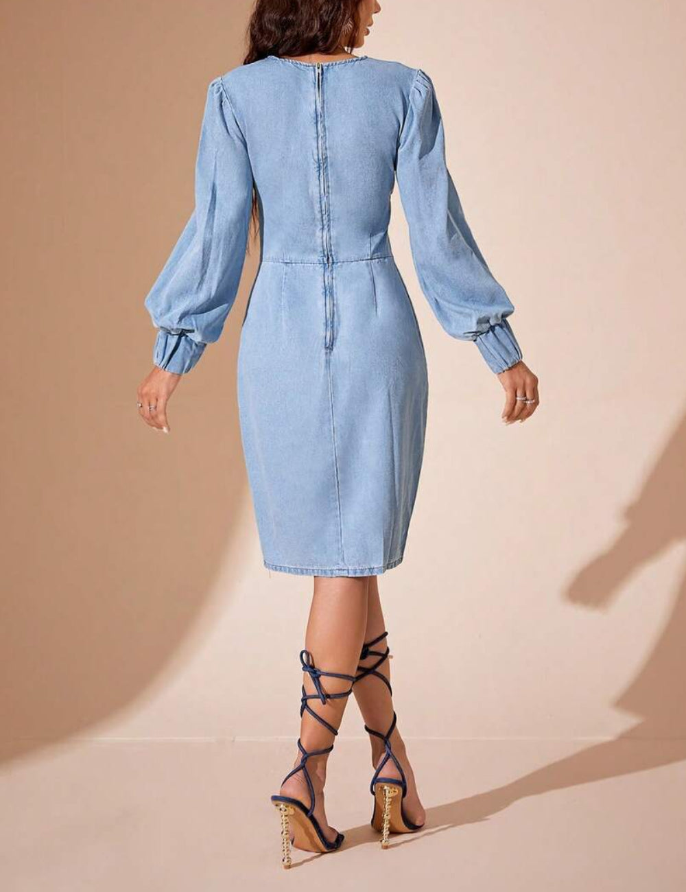 Shein kék farmerruha