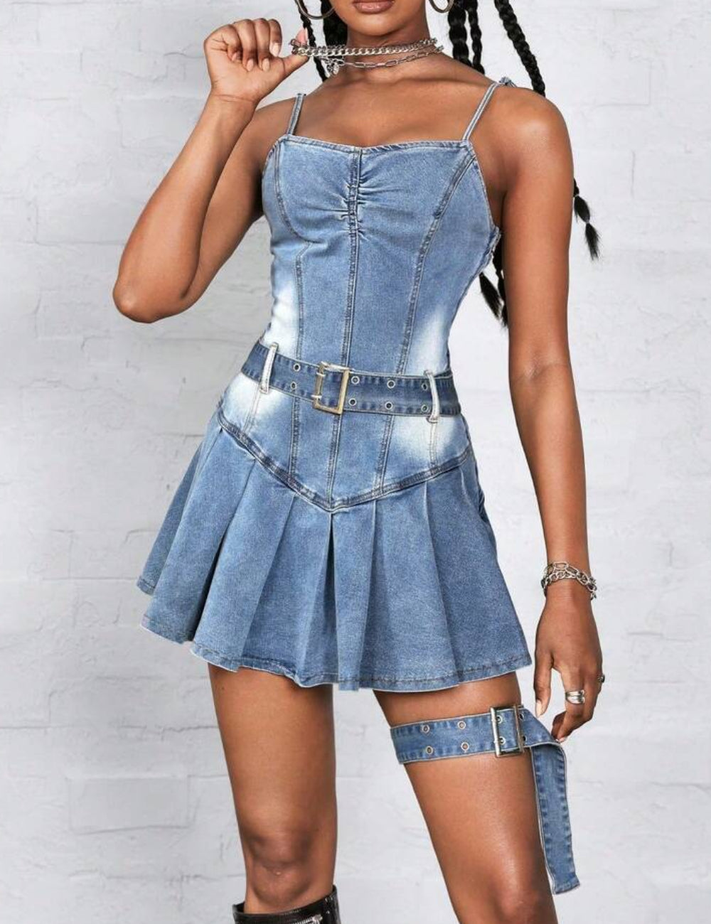 Shein farmerruha, kék