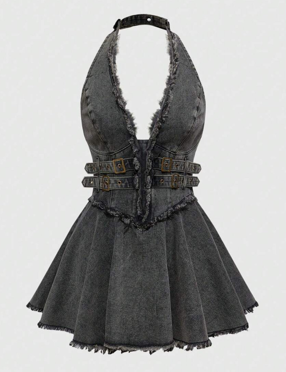 Rochie de blugi Shein Romwe, gri