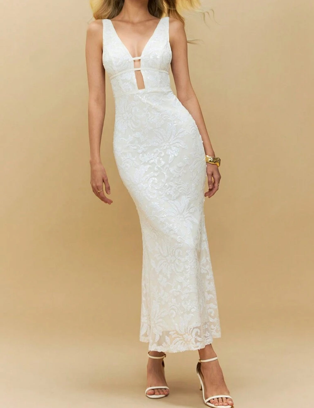 Shein Wedding Dress, White