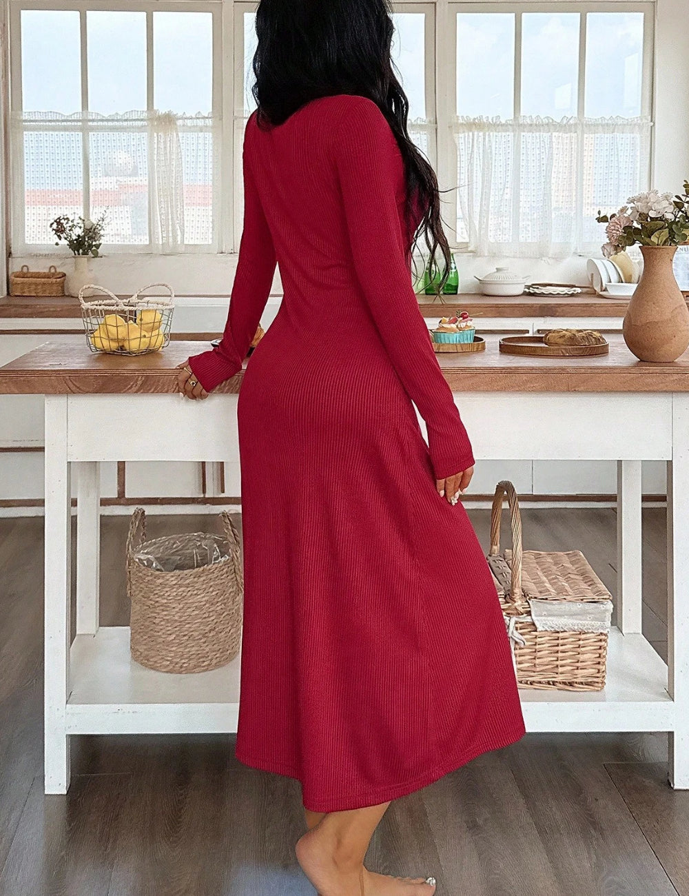 Rochie De Noapte Shein, vișiniu