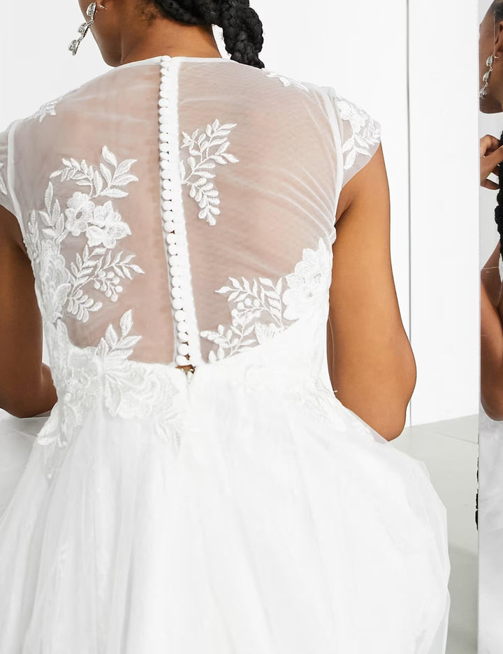 Rochie de ocazie ASOS, alb