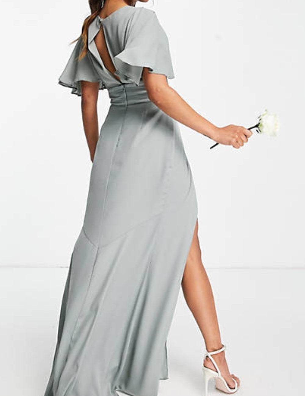 Rochie de ocazie ASOS, verde maslina