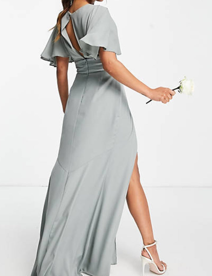Rochie de ocazie ASOS, verde maslina