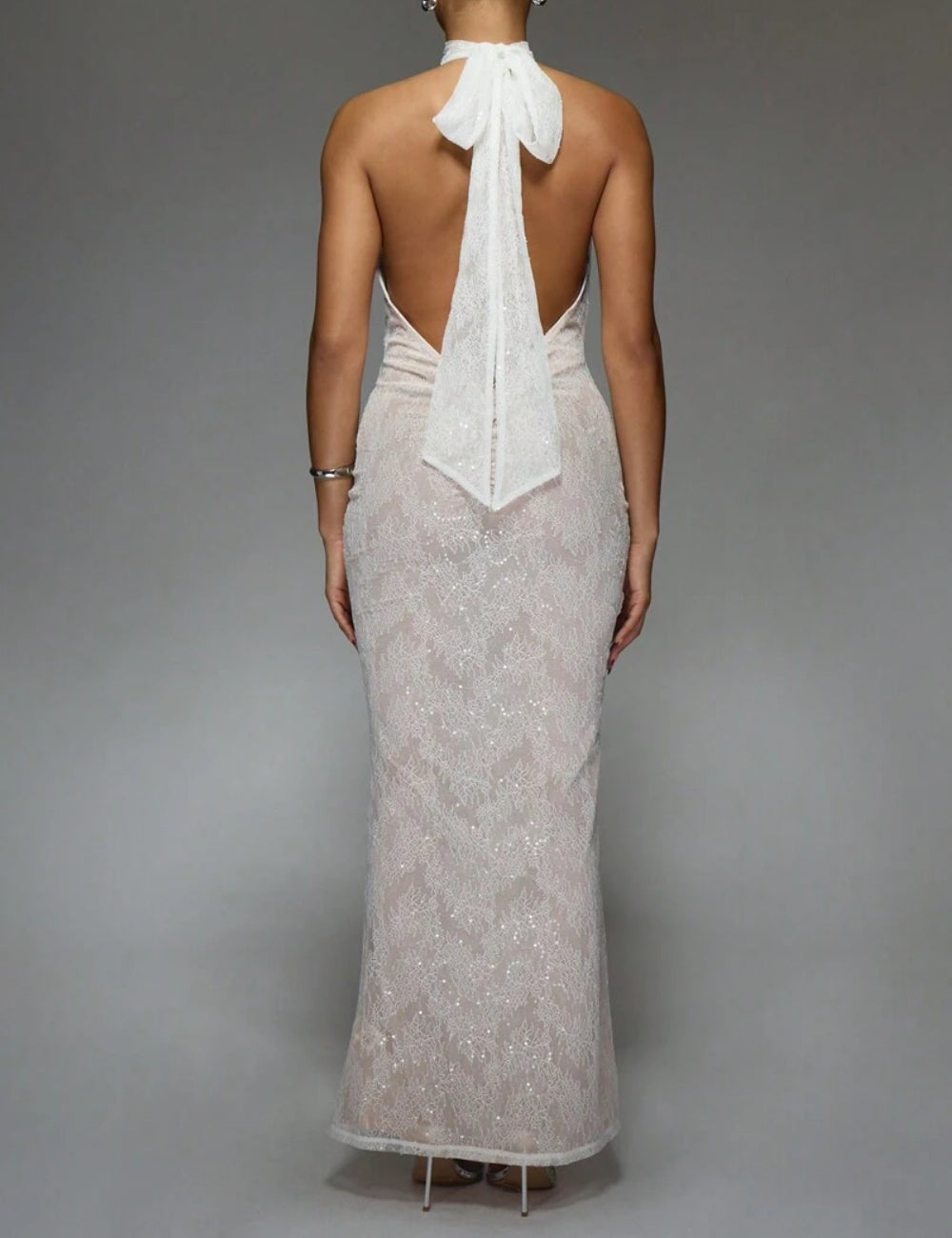 Rochie de ocazie Missguided by Shein, crem