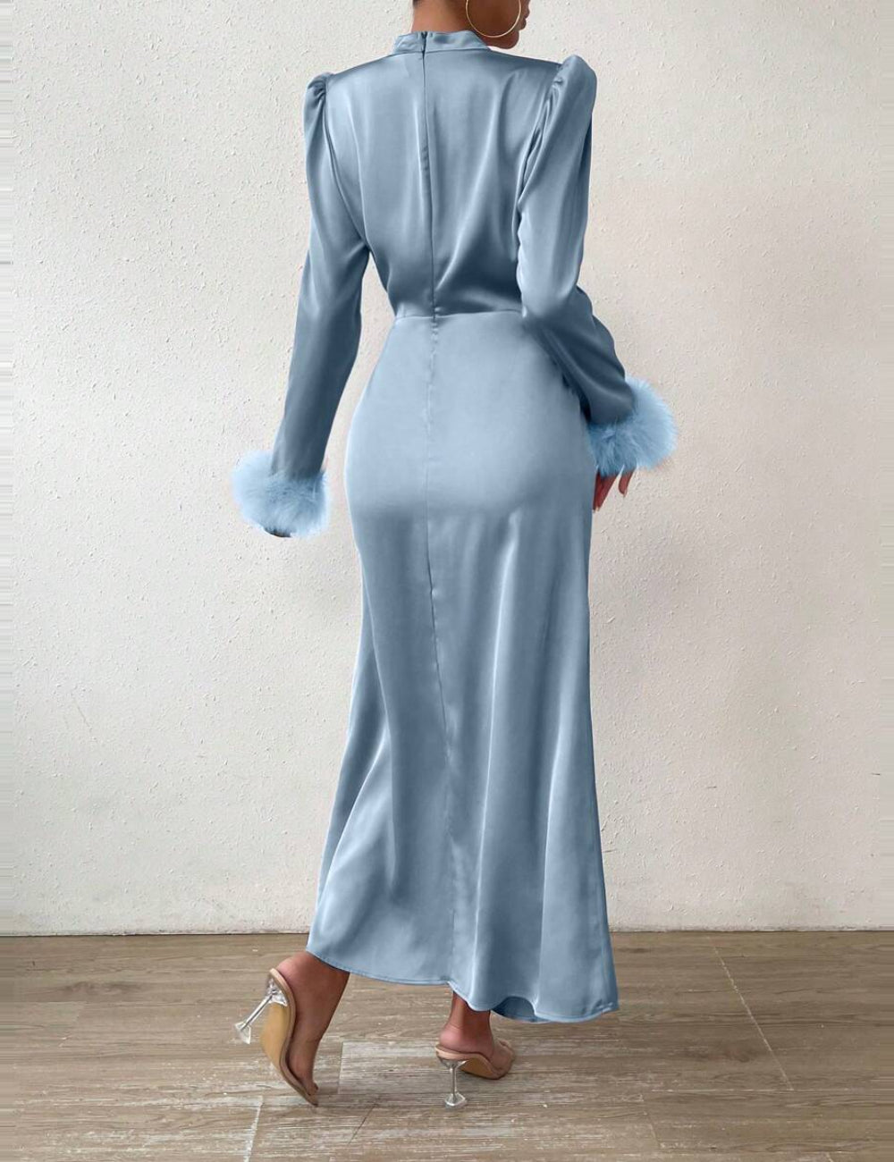 Shein Curve+ alkalmi ruha, kék