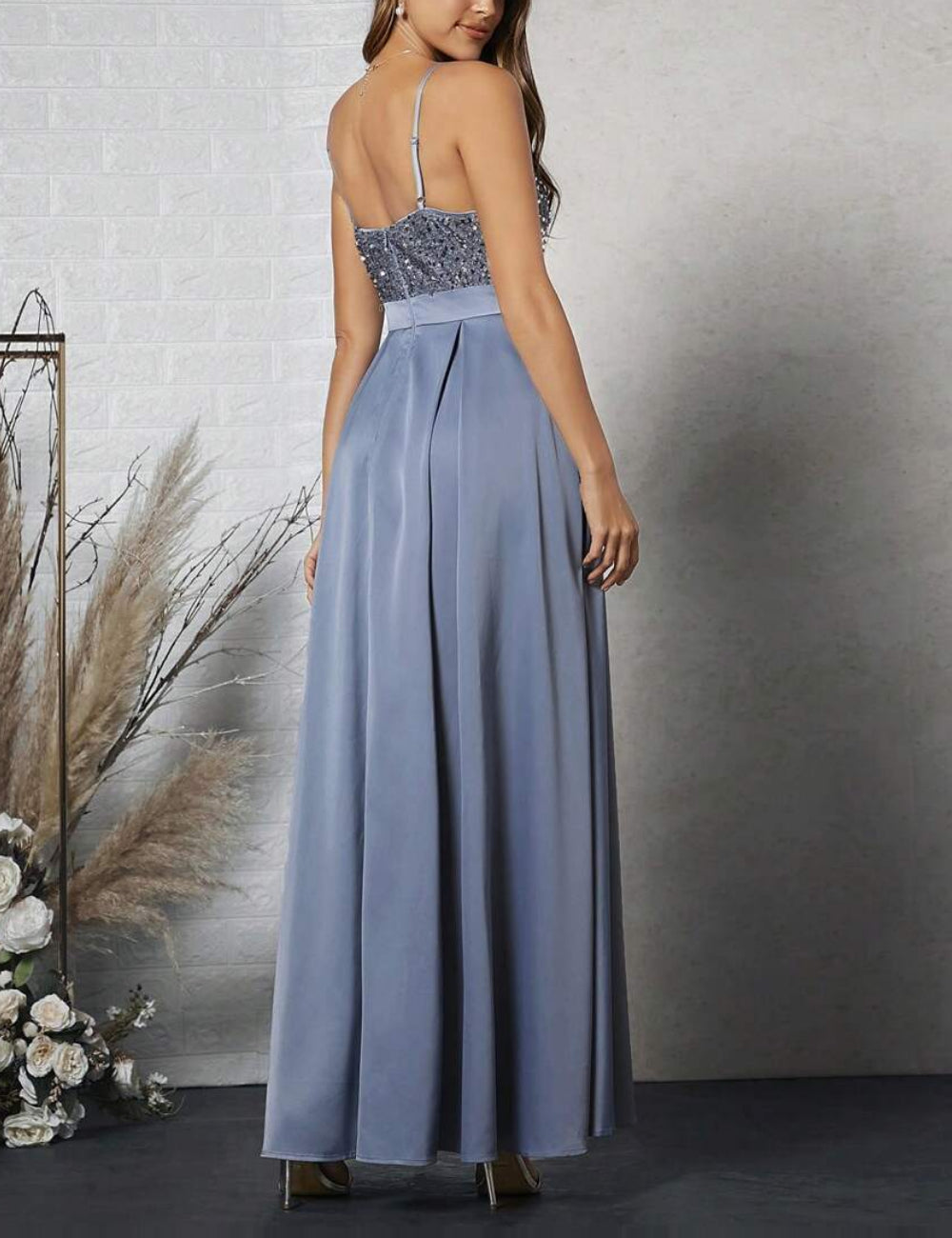 Rochie de ocazie Shein, albastru