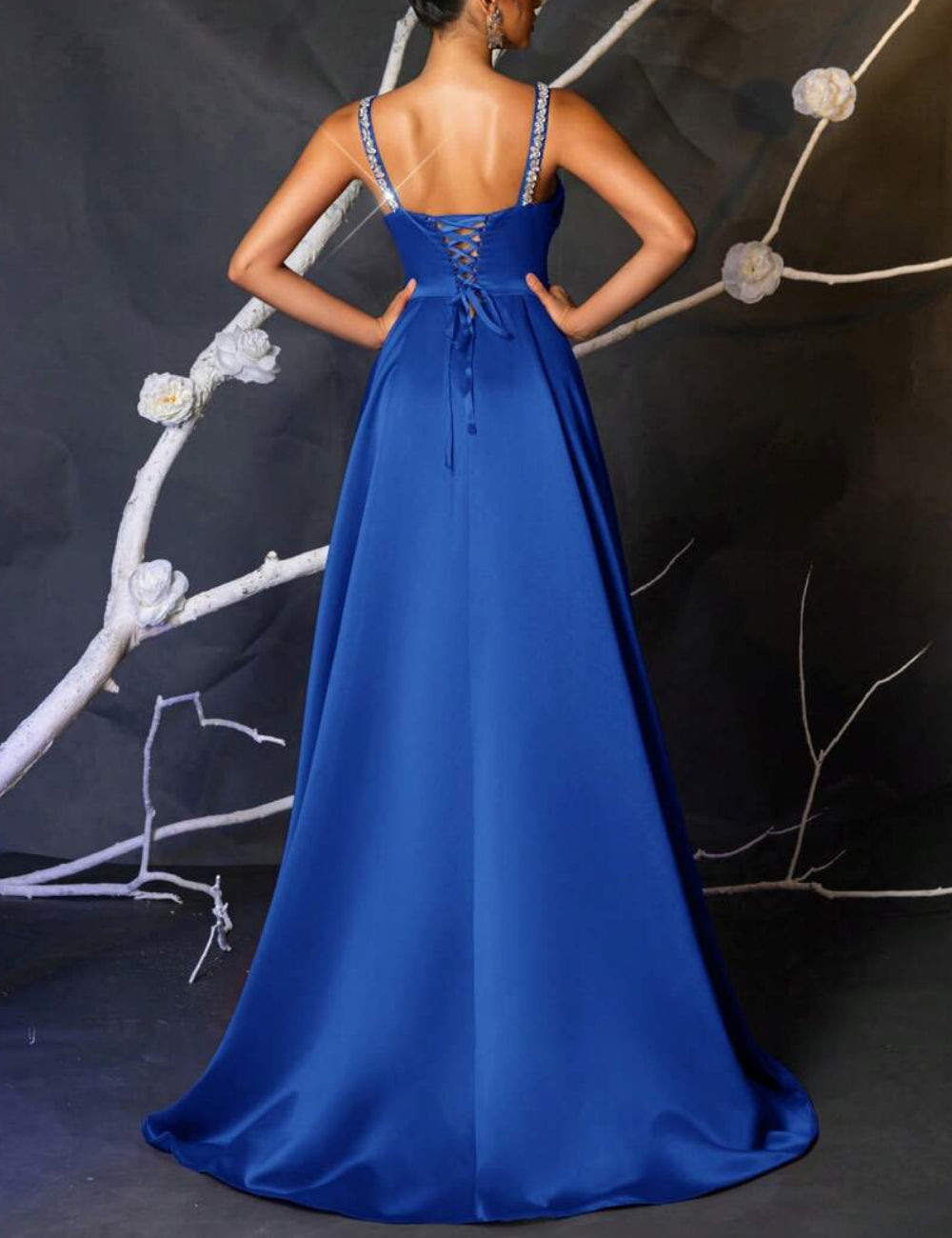 Rochie de ocazie Shein, albastru