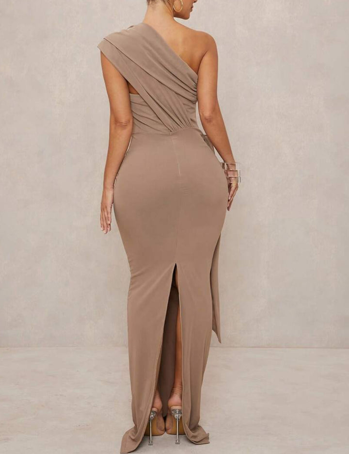 Rochie de ocazie Shein, bej