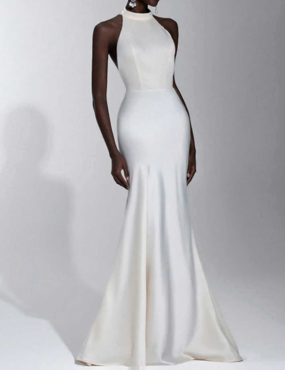 Rochie de ocazie Shein, crem