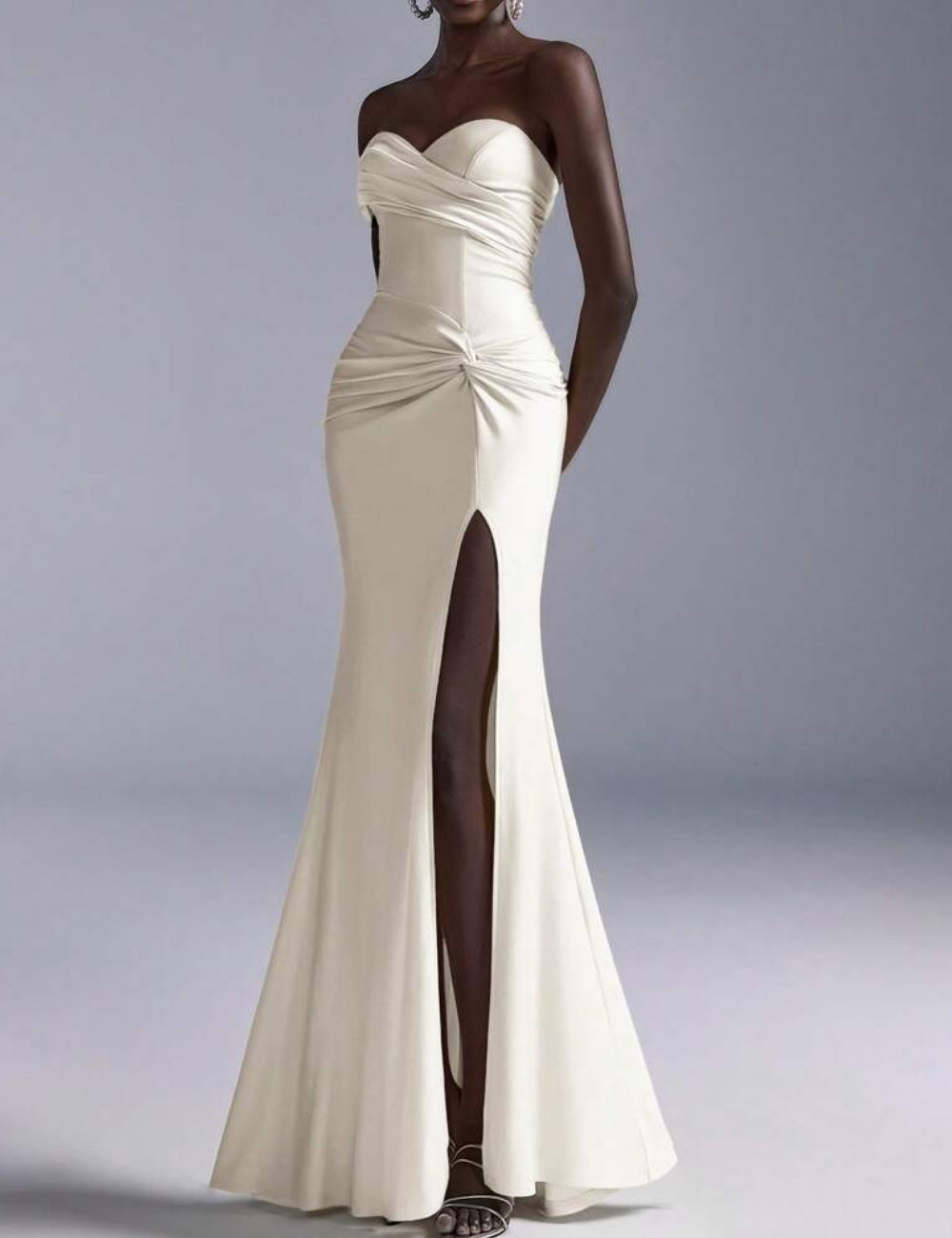 Rochie de ocazie Shein, crem